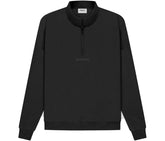 Fear of God Essentials Half Zip Sweater Black/Stretch Limo